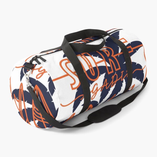 Item preview, Surf Agadir Morocco Surfboards Palm Trees Orange Navy Beach Graphic designed and sold by DesignArtist.ia.