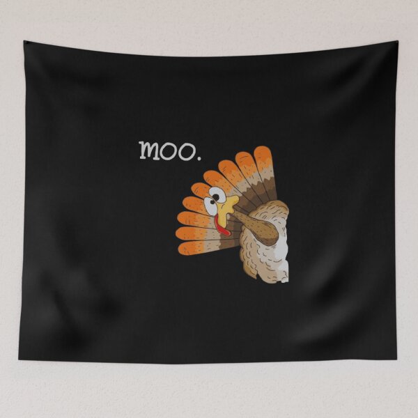 Item preview, Funny Turkey Moo Fake Cow Thanksgiving  designed and sold by roartusa.