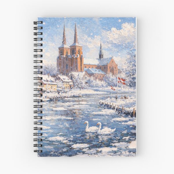 Item preview, Roskilde in Denmark painting – a winter scene in this beautiful European city. designed and sold by GalleryKauffeld.