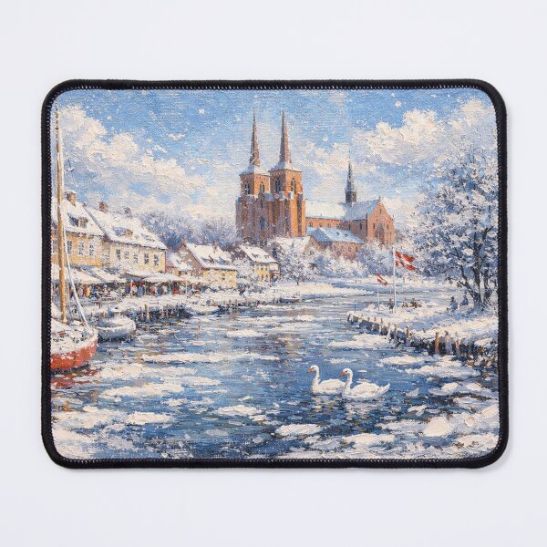 Item preview, Roskilde in Denmark painting – a winter scene in this beautiful European city. designed and sold by GalleryKauffeld.