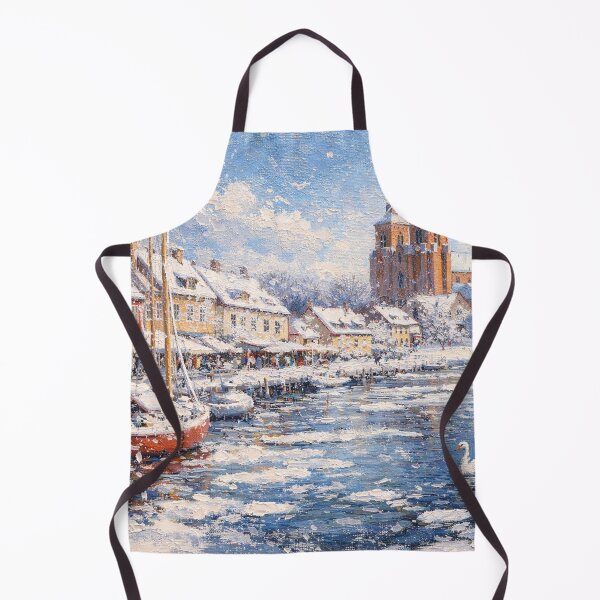 Item preview, Roskilde in Denmark painting – a winter scene in this beautiful European city. designed and sold by GalleryKauffeld.