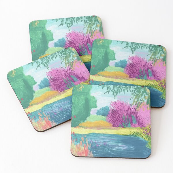Item preview, David Hockney Inspired Colorful Pool Art designed and sold by CleoniqueH.