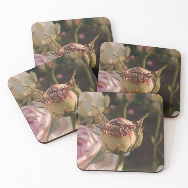 Item preview, Moody Dark Botanical Pink Flowers in Foggy Forest designed and sold by Nature Moments.