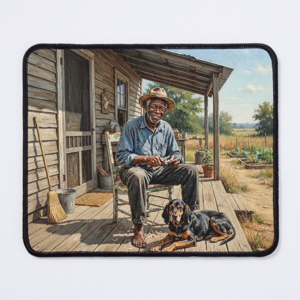 Item preview, Senior Black Man Portrait designed and sold by Home Decor Art.