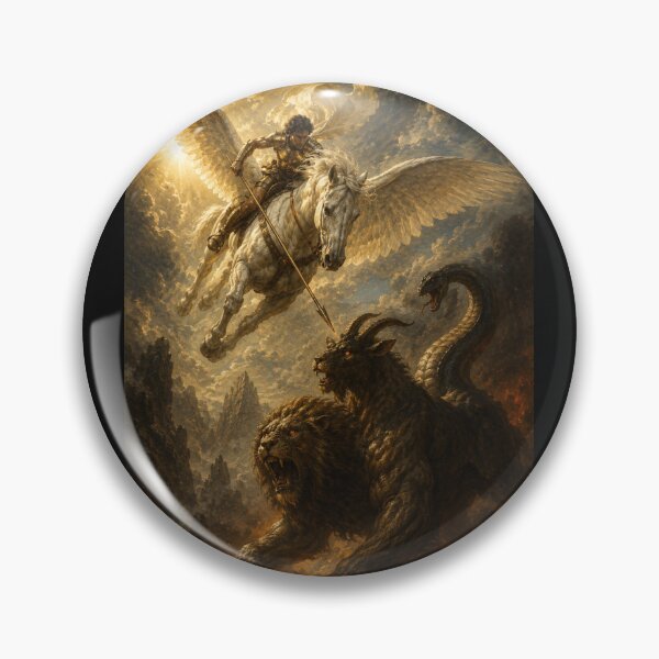 Item preview, Bellerophon and the Chimera – Renaissance Greek Mythology designed and sold by Pop, Culture and Stuff.