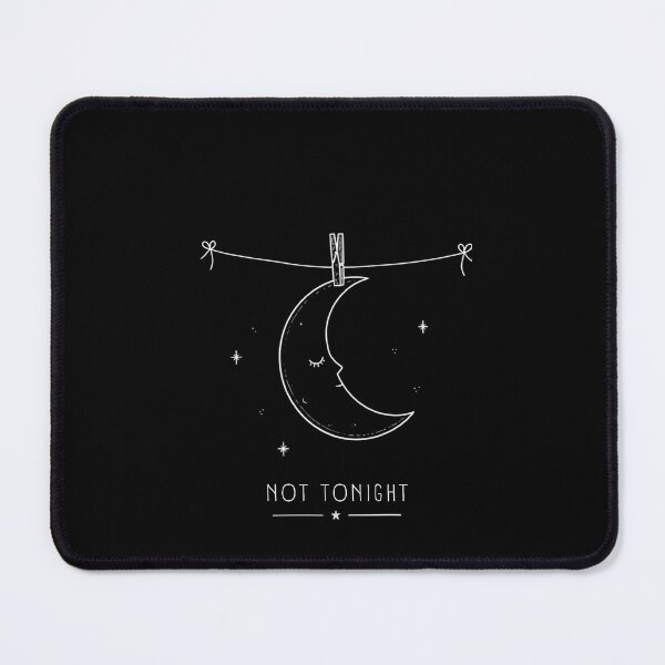 Item preview, Not Tonight Moon T-Shirt – Sleepy Crescent Moon Doodle, Dreamy Minimalist Night Shirt, Cute Indie Gift designed and sold by SakuraHQ.