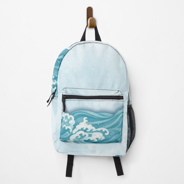 Item preview, Watercolor Ocean Waves Background with Soft Blue Sea Foam designed and sold by Harsha Pinjani.
