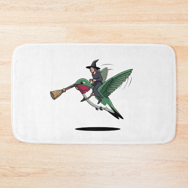 Item preview, Witch Riding Giant Hummingbird With Broomstick Beak designed and sold by Rare By Hero.