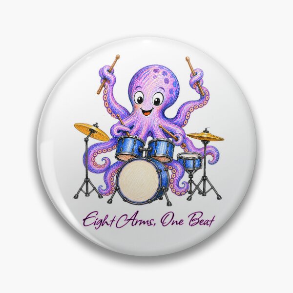 Item preview, Eight Arms One Beat Octopus Drummer designed and sold by Buli89.