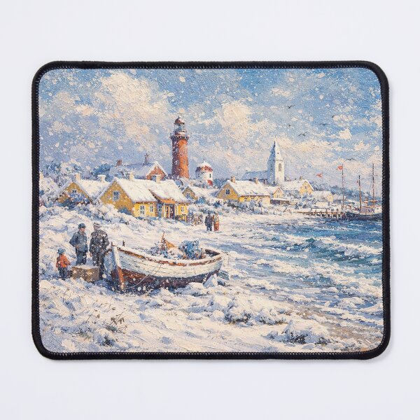 Item preview, Skagen in Denmark painting – a winter scene in this beautiful European place. designed and sold by GalleryKauffeld.
