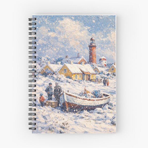 Item preview, Skagen in Denmark painting – a winter scene in this beautiful European place. designed and sold by GalleryKauffeld.