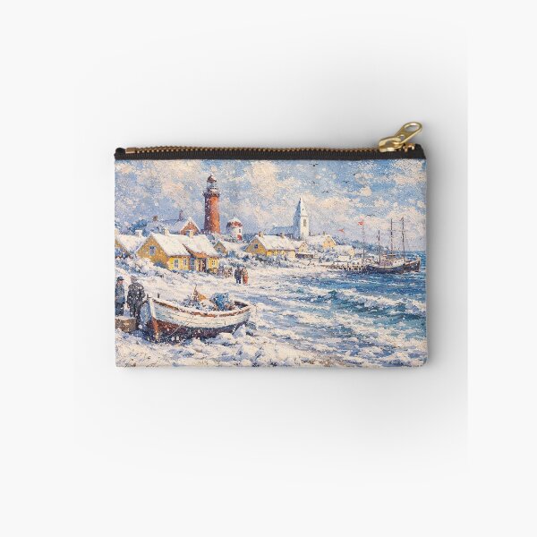 Item preview, Skagen in Denmark painting – a winter scene in this beautiful European place. designed and sold by GalleryKauffeld.