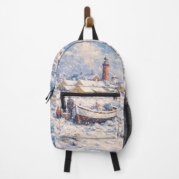 Item preview, Skagen in Denmark painting – a winter scene in this beautiful European place. designed and sold by GalleryKauffeld.