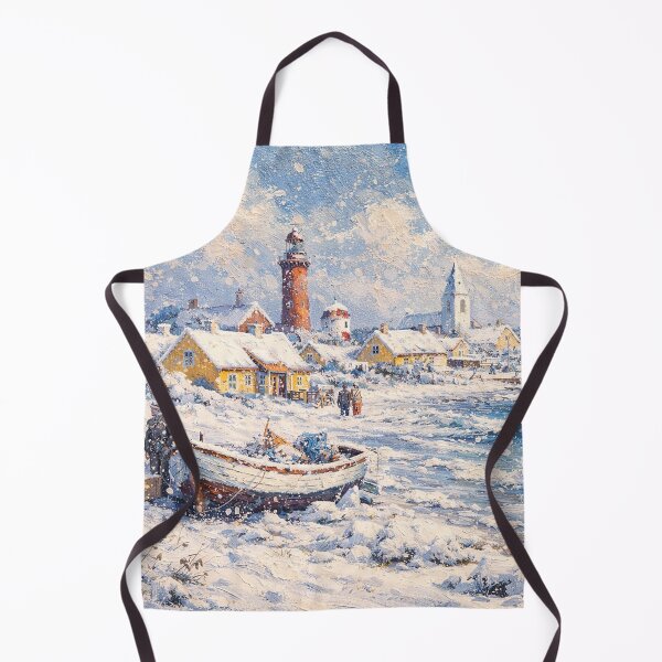 Item preview, Skagen in Denmark painting – a winter scene in this beautiful European place. designed and sold by GalleryKauffeld.