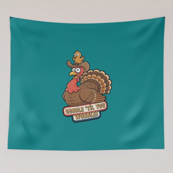 Item preview, Gobble Til Ya Wobble Cute Turkey designed and sold by Mattigiov.