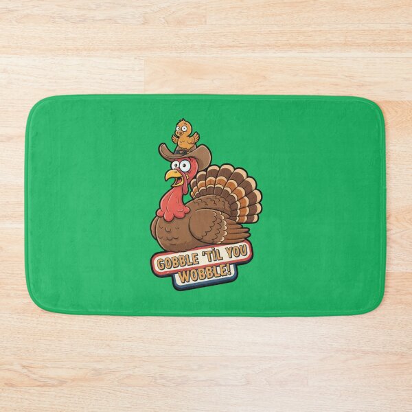 Item preview, Gobble Til Ya Wobble Cute Turkey designed and sold by Mattigiov.