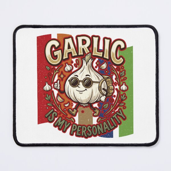 Item preview, Garlic Adventure Hiking Cartoon – My Personal Garlic designed and sold by LOVEARTDESIGN.