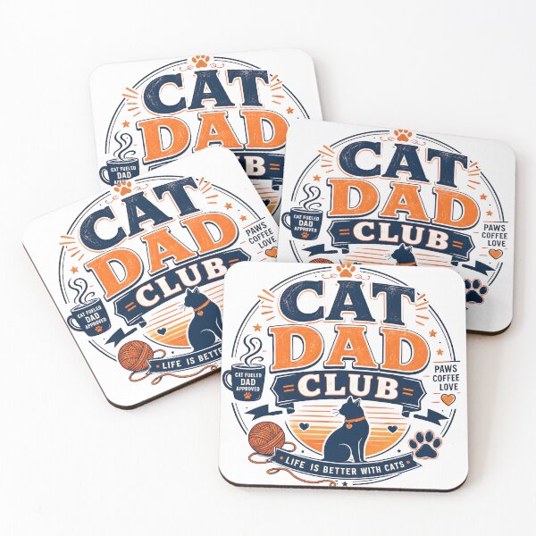 Item preview, funny cat dad, cat dad club merch, cat lover gift, cat dad, cat club designed and sold by TrueArtVibes.