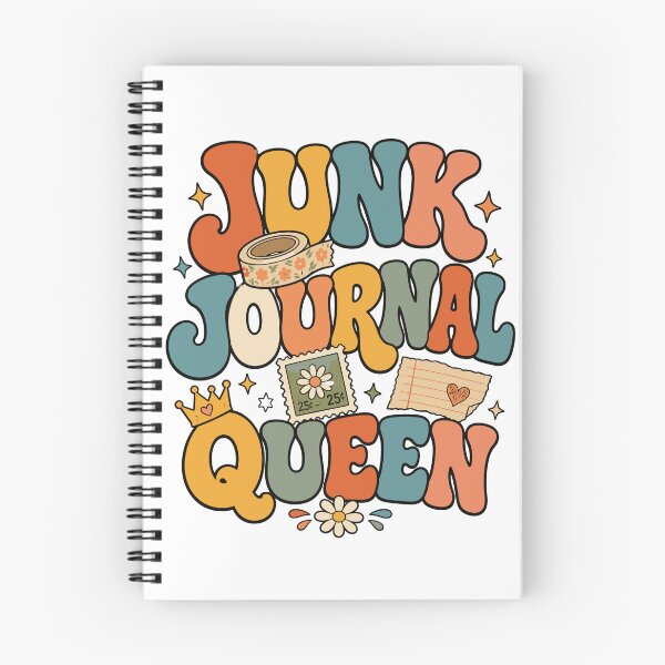 Item preview, Junk Journal Queen Groovy Retro Scrapbooking Funny Craft designed and sold by ZIGLWORKS.
