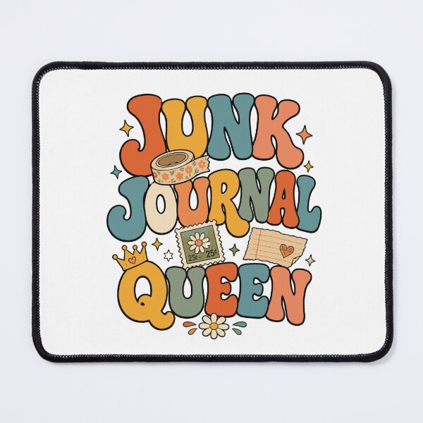 Item preview, Junk Journal Queen Groovy Retro Scrapbooking Funny Craft designed and sold by ZIGLWORKS.