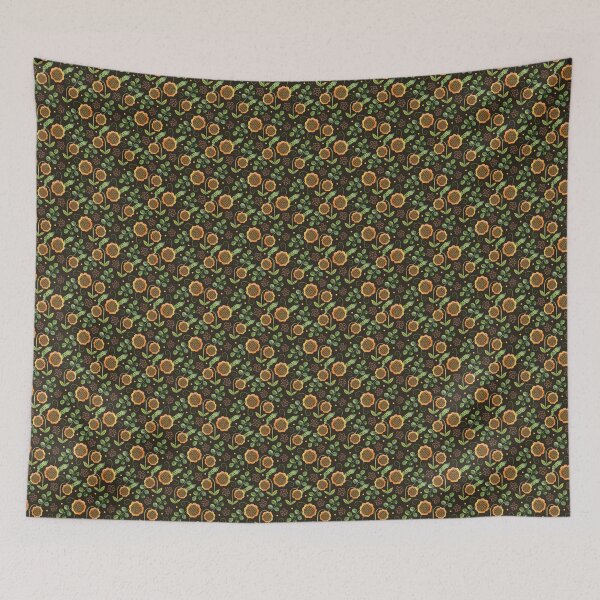 Item preview, Sunflower Floral Pattern designed and sold by White Rabbit Design .