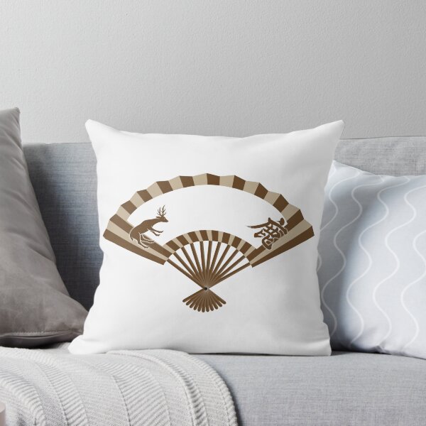 Item preview, Japanese deer folding fan with kanji designed and sold by Onigirineko .