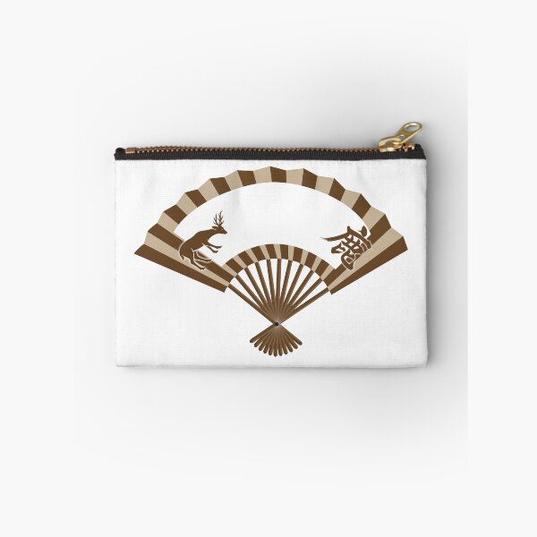 Item preview, Japanese deer folding fan with kanji designed and sold by Onigirineko .
