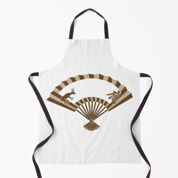 Item preview, Japanese deer folding fan with kanji designed and sold by Onigirineko .
