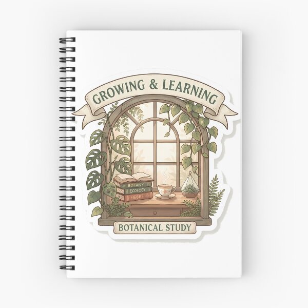 Item preview, Growing & Learning - Greenhouse Botanical Study Aesthetic Sticker designed and sold by CreativeLook25.