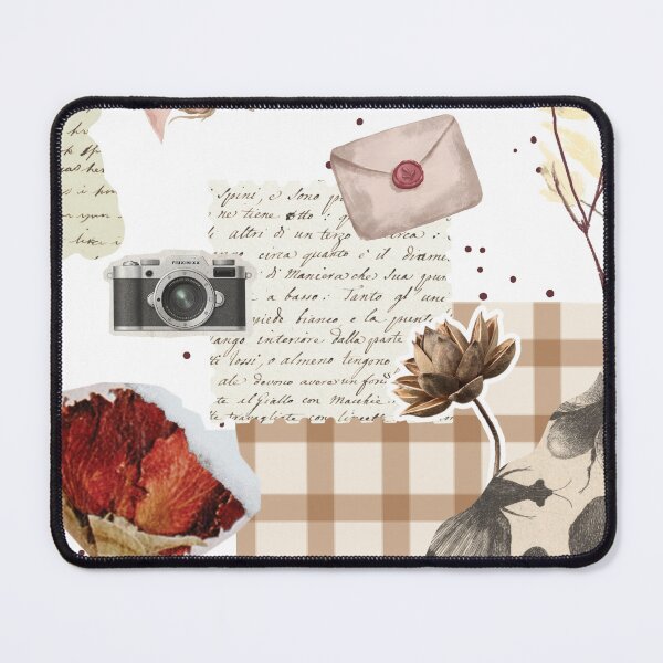 Item preview, Vintage Romantic Scrapbook Collage with Flowers, Love Letters & Camera designed and sold by Harsha Pinjani.
