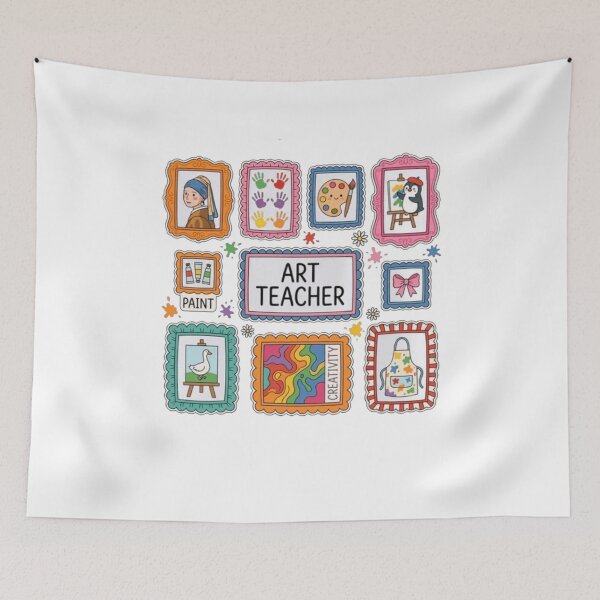 Item preview, Art Teacher Colorful Art Class designed and sold by roartusa.