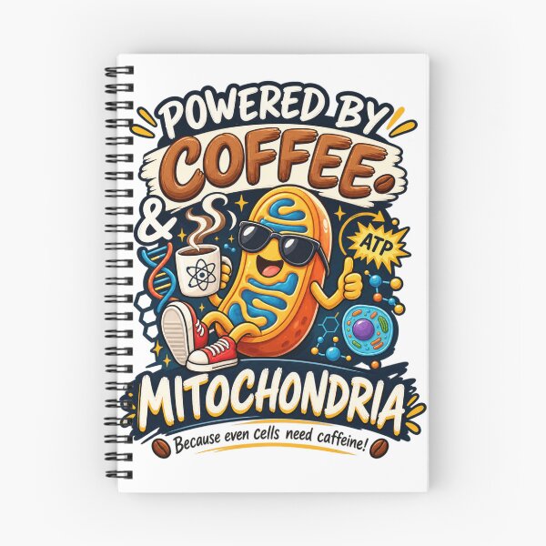 Item preview, Powered by Coffee & Mitochondria Biology Humor designed and sold by Oualibaddas.