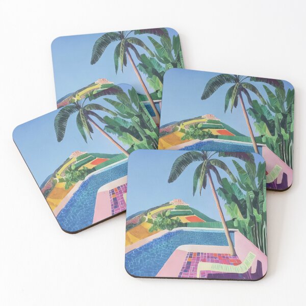 Item preview, David Hockney Inspired Colorful Pool Art designed and sold by CleoniqueH.