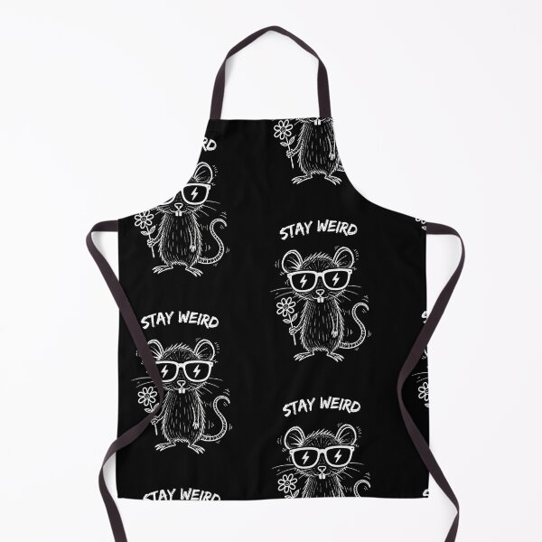 Item preview, Stay Weird Rat T-Shirt – Funny Rat with Sunglasses Doodle, Cute Weird Animal Shirt, Punk Indie Gift designed and sold by SakuraHQ.