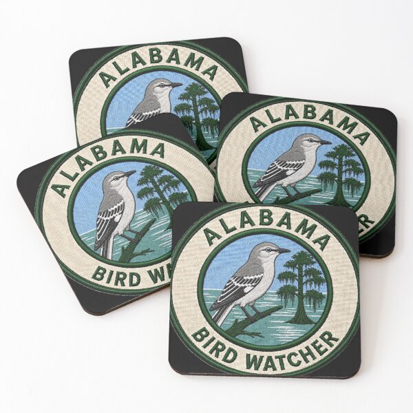 Item preview, Alabama Bird Watcher – Northern Mockingbird Patch designed and sold by The-Drip-Studio.