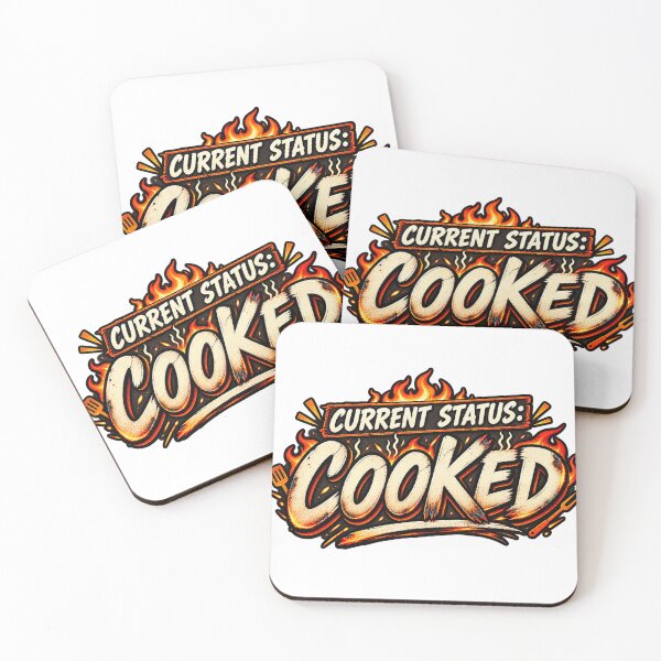 Item preview, Current Status Cooked – Funny Burnout Humor designed and sold by Fares Zeineh.