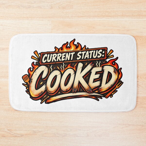 Item preview, Current Status Cooked – Funny Burnout Humor designed and sold by Fares Zeineh.