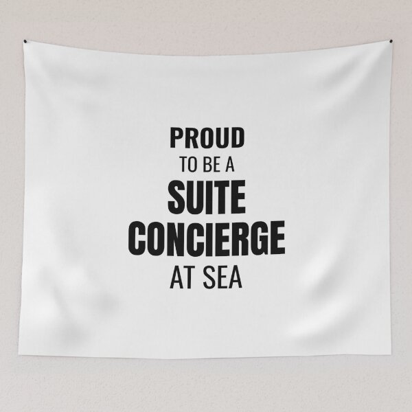 Item preview, Proud to be a Suite Concierge at Sea (Black) designed and sold by ShipCrewNation.