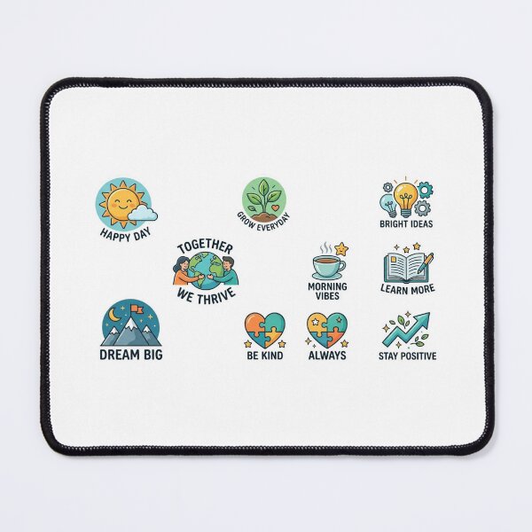 Item preview, Cute Motivational Sticker Pack Positive Aesthetic Quotes Set designed and sold by Amituniqdesign .