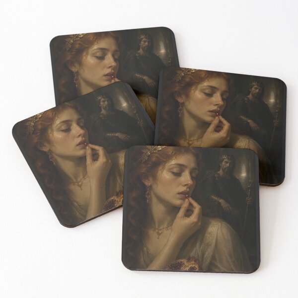 Item preview, Persephone and the Pomegranate – Renaissance Greek Mythology designed and sold by Pop, Culture and Stuff.