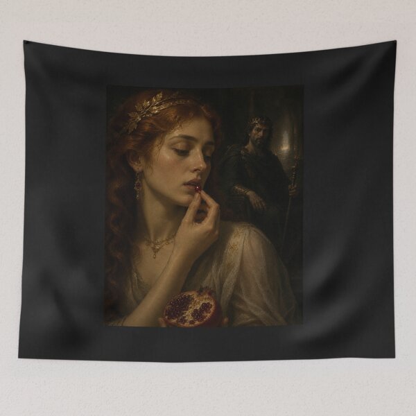 Item preview, Persephone and the Pomegranate – Renaissance Greek Mythology designed and sold by Pop, Culture and Stuff.