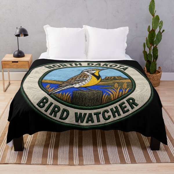Item preview, North Dakota Bird Watcher – Western Meadowlark Patch designed and sold by The-Drip-Studio.