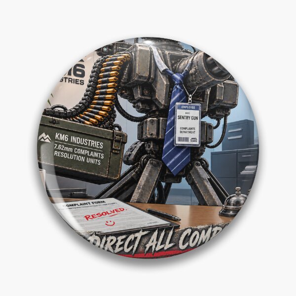 Item preview, Please Direct All Complaints to Mr Sentry Gun – Tactical Office Humor designed and sold by KissMy6 Industries.