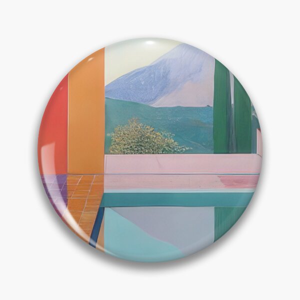 Item preview, David Hockney Inspired Colorful Pool Art designed and sold by CleoniqueH.