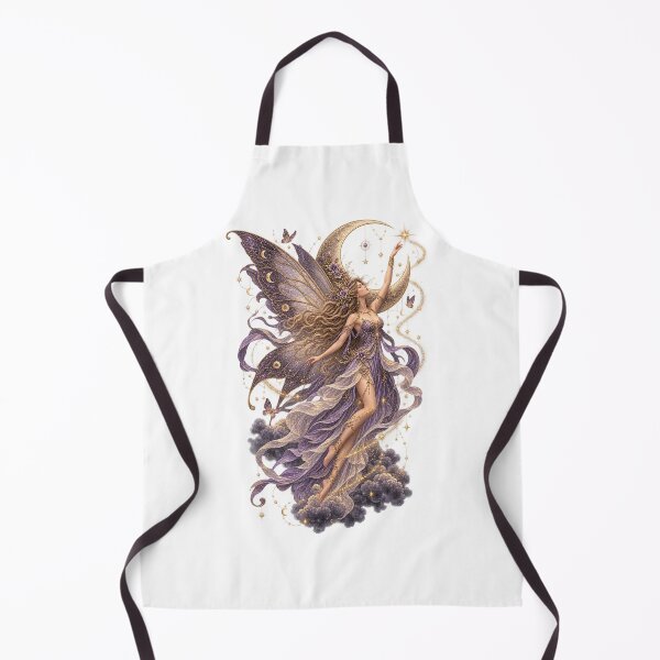 Item preview, Ethereal Moon Fairy Floating Among Stars and Stardust Celestial Fantasy Magical Wings Enchanted Night Sky Art designed and sold by SOUFIANE1991.