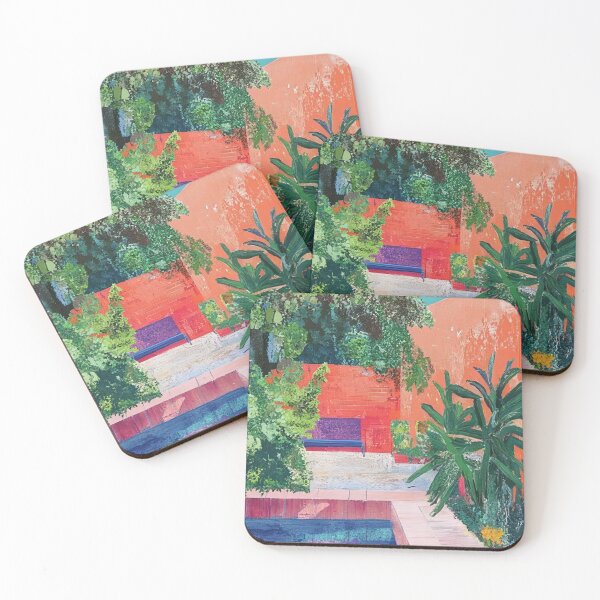 Item preview, David Hockney Inspired Colorful Pool Art designed and sold by CleoniqueH.