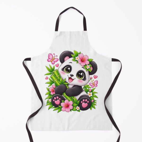 Item preview, Bamboo Panda – Cute Kawaii Panda with Flowers designed and sold by JPCuteDesign.