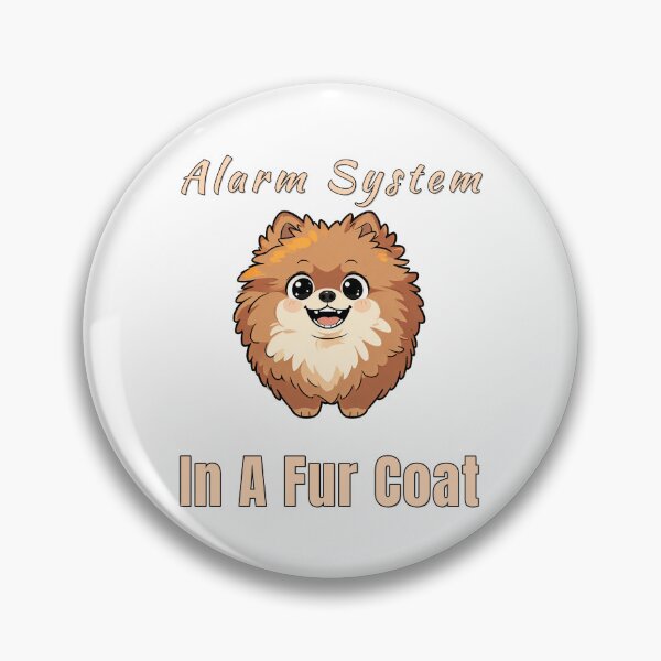 Item preview, Pomeranian Alarm System Fur Coat Funny Dog designed and sold by NatureUnleashed.