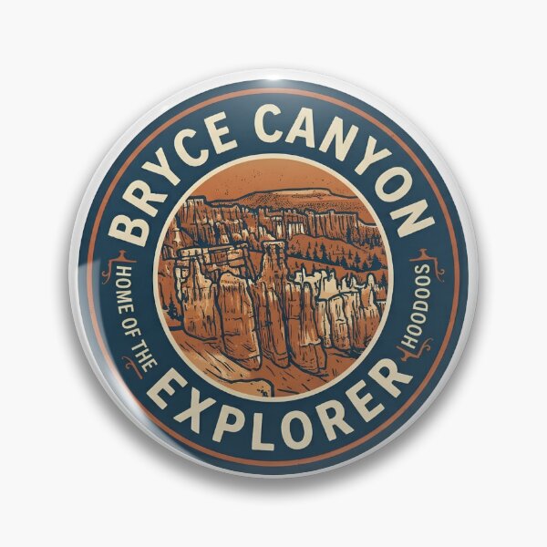 Item preview, Bryce Canyon National Park Utah Hoodoos Vintage Badge designed and sold by LittleArij.