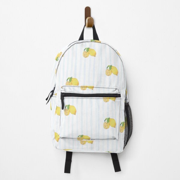 Item preview, Watercolor Lemon Pattern with Soft Blue Stripes designed and sold by Harsha Pinjani.